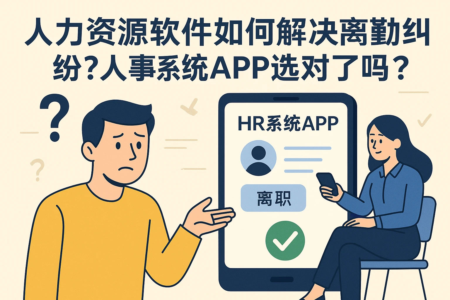 人力资源软件如何解决离职考勤纠纷？人事系统APP选对了吗？
