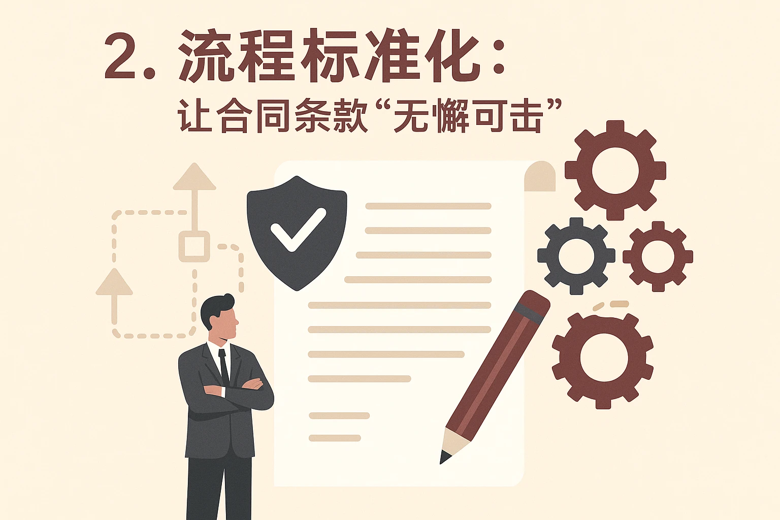 2. 流程标准化：让合同条款“无懈可击”