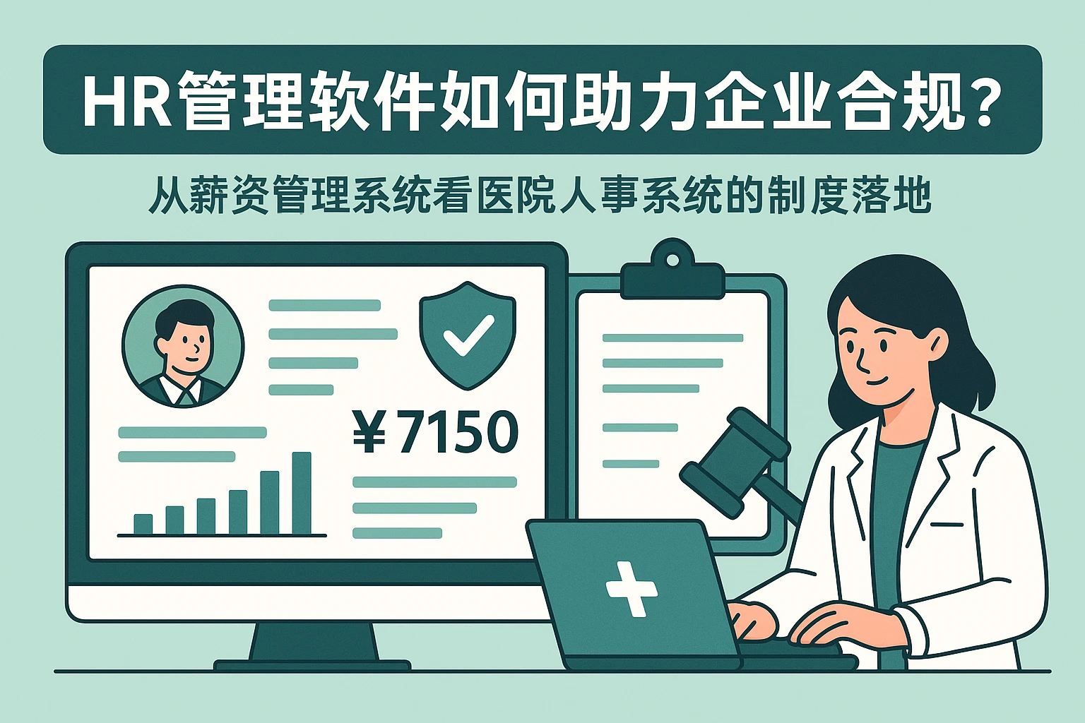HR管理软件如何助力企业合规？从薪资管理系统看医院人事系统的制度落地