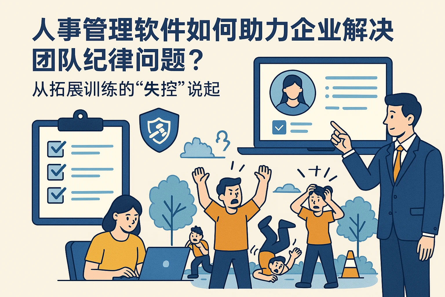 人事管理软件如何助力企业解决团队纪律问题？从拓展训练的“失控”说起