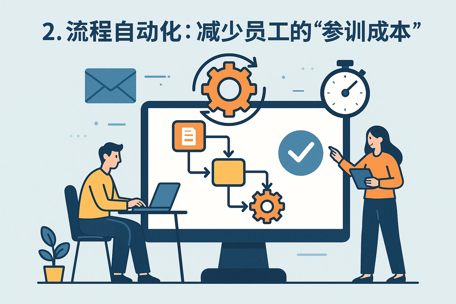 2. 流程自动化：减少员工的“参训成本”