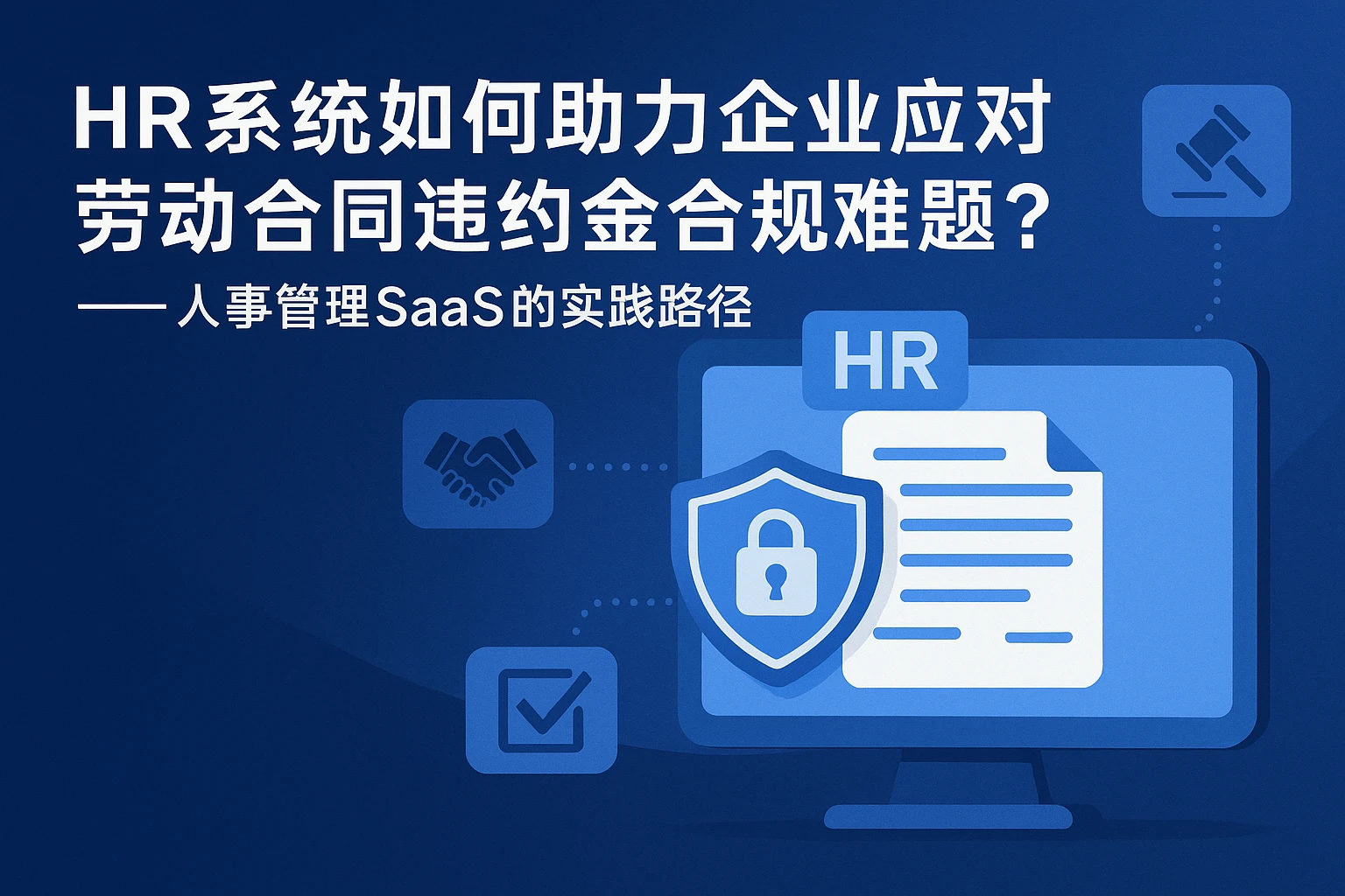 HR系统如何助力企业应对劳动合同违约金合规难题？——人事管理SaaS的实践路径