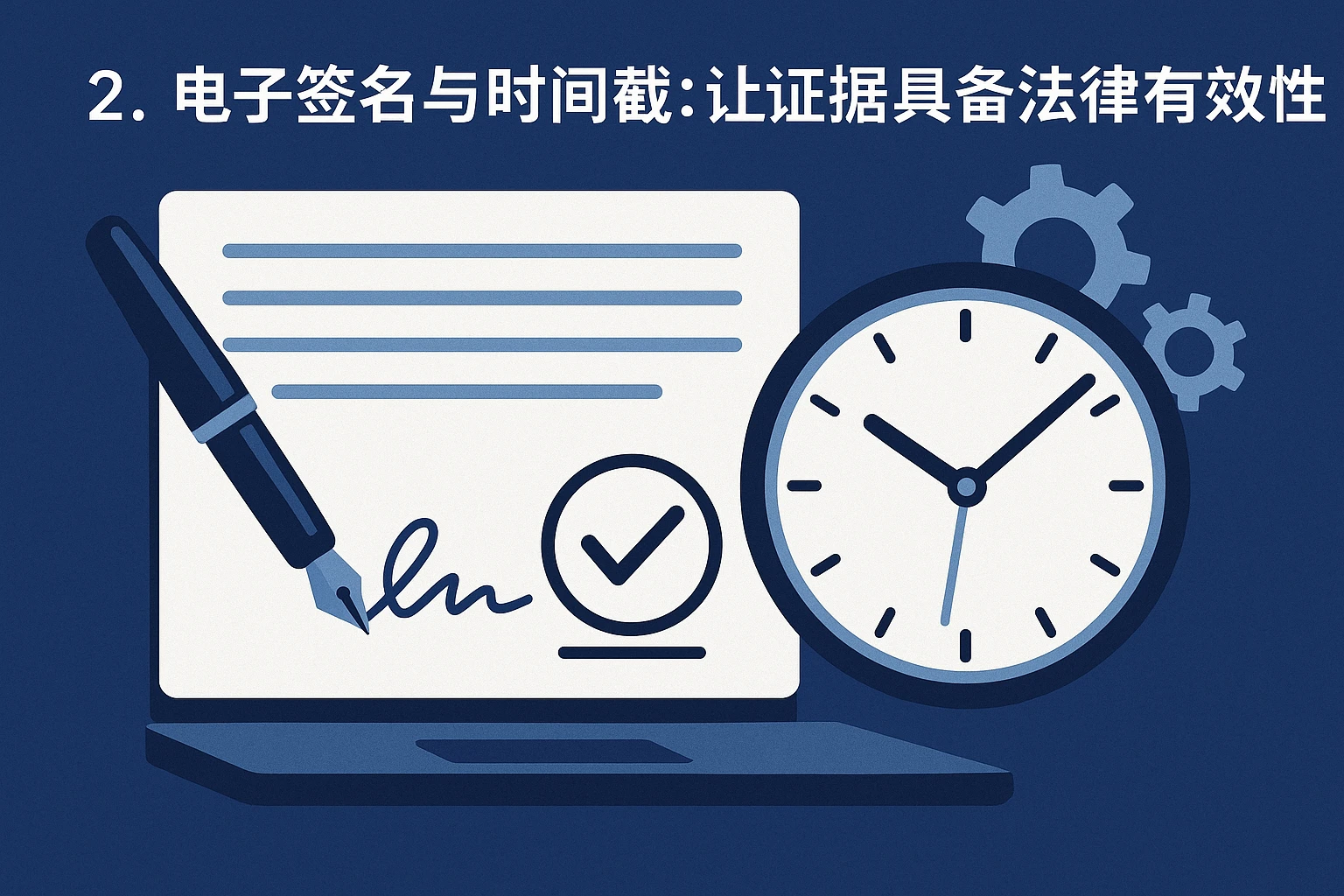 2. 电子签名与时间戳：让证据具备法律有效性