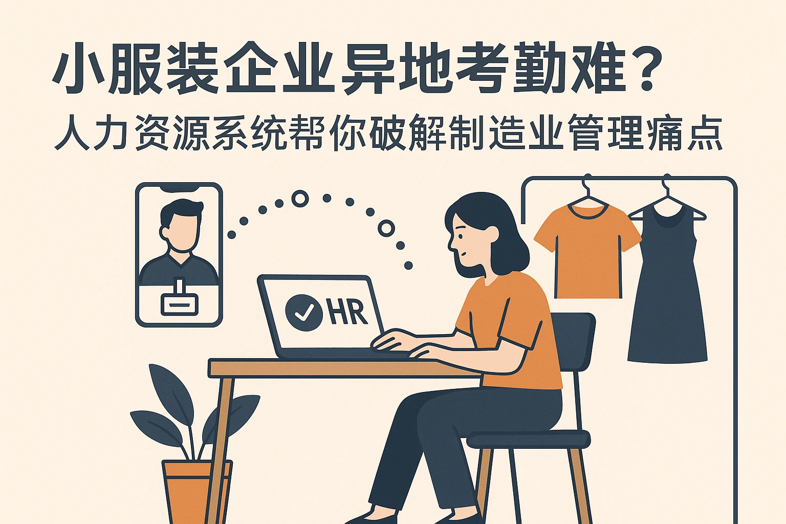 小服装企业异地考勤难？人力资源系统帮你破解制造业管理痛点