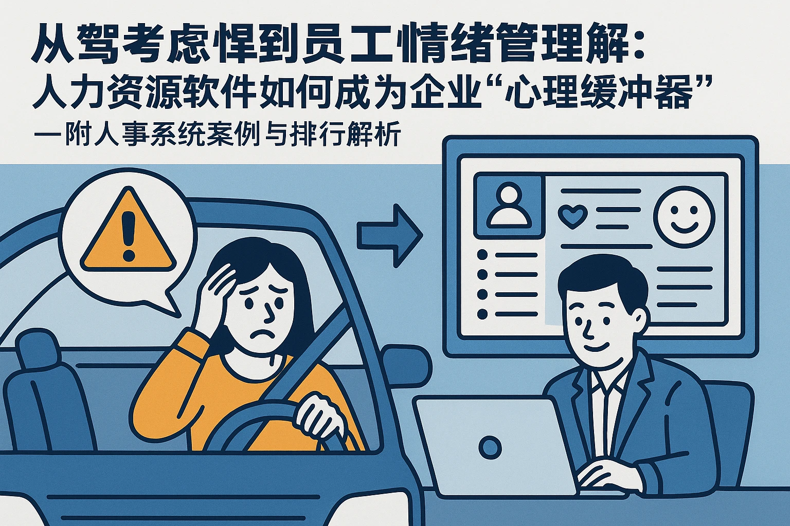 从驾考焦虑到员工情绪管理：人力资源软件如何成为企业的“心理缓冲器”——附人事系统案例与排行榜解析
