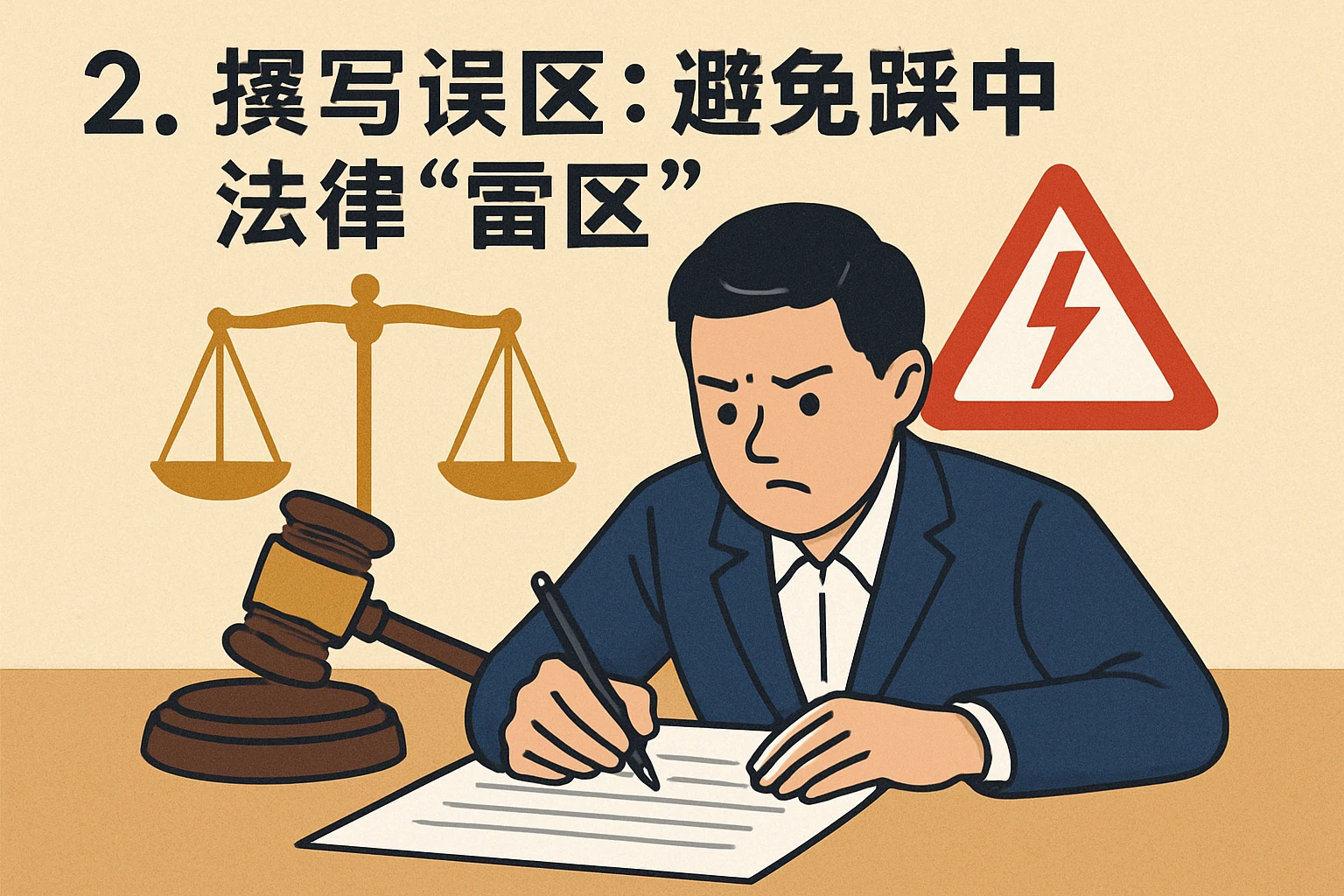 2. 撰写误区：避免踩中法律“雷区”