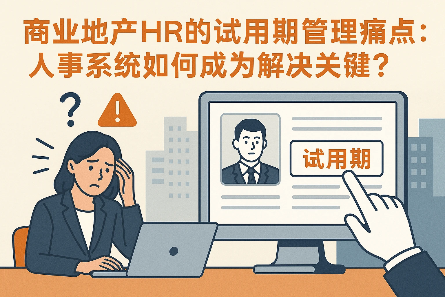 商业地产HR的试用期管理痛点：人事系统如何成为解决关键？
