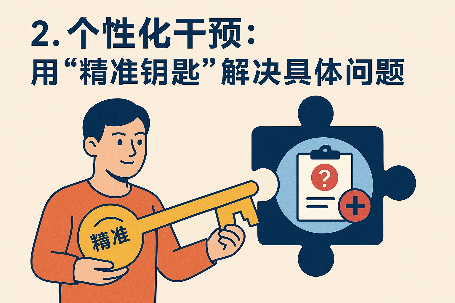 2. 个性化干预：用“精准钥匙”解决具体问题