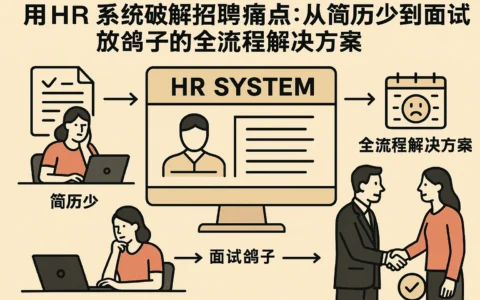 用HR系统破解招聘痛点：从简历少到面试放鸽子的全流程解决方案