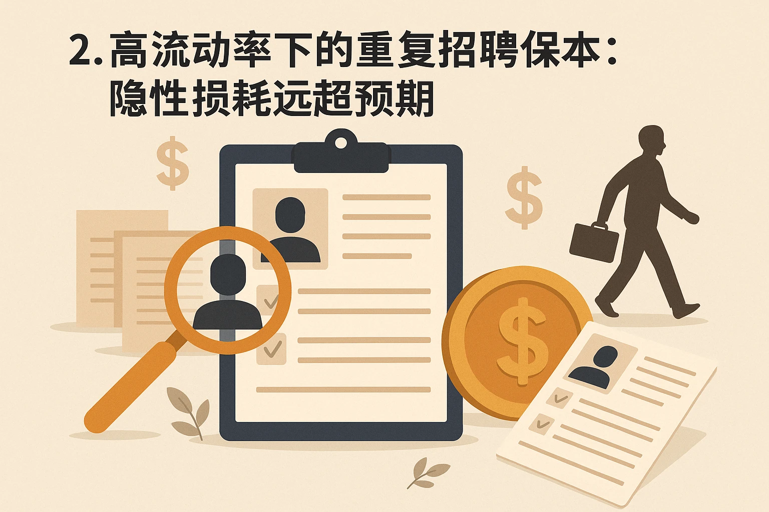 2. 高流动率下的重复招聘成本：隐性损耗远超预期