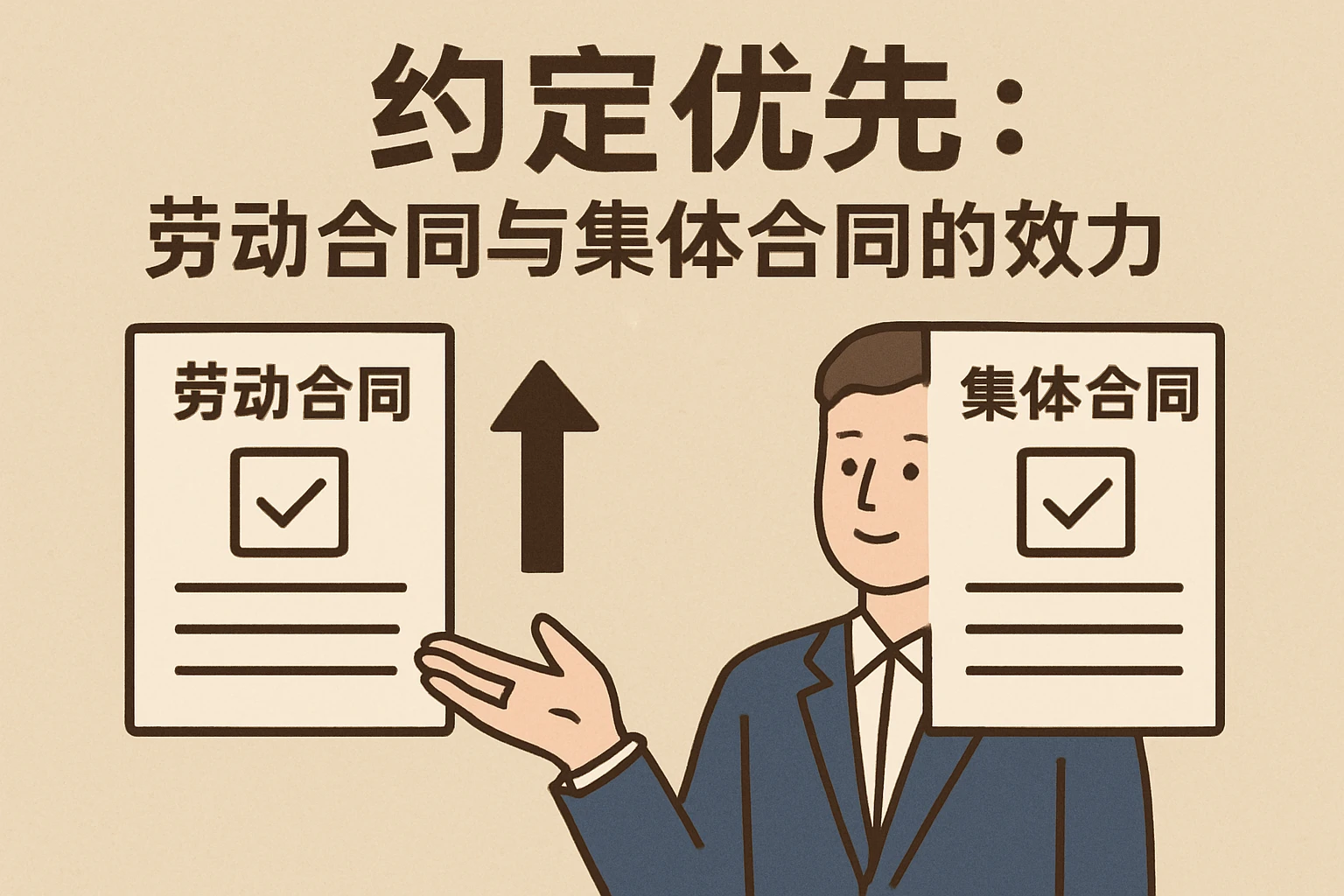 2. 约定优先：劳动合同与集体合同的效力