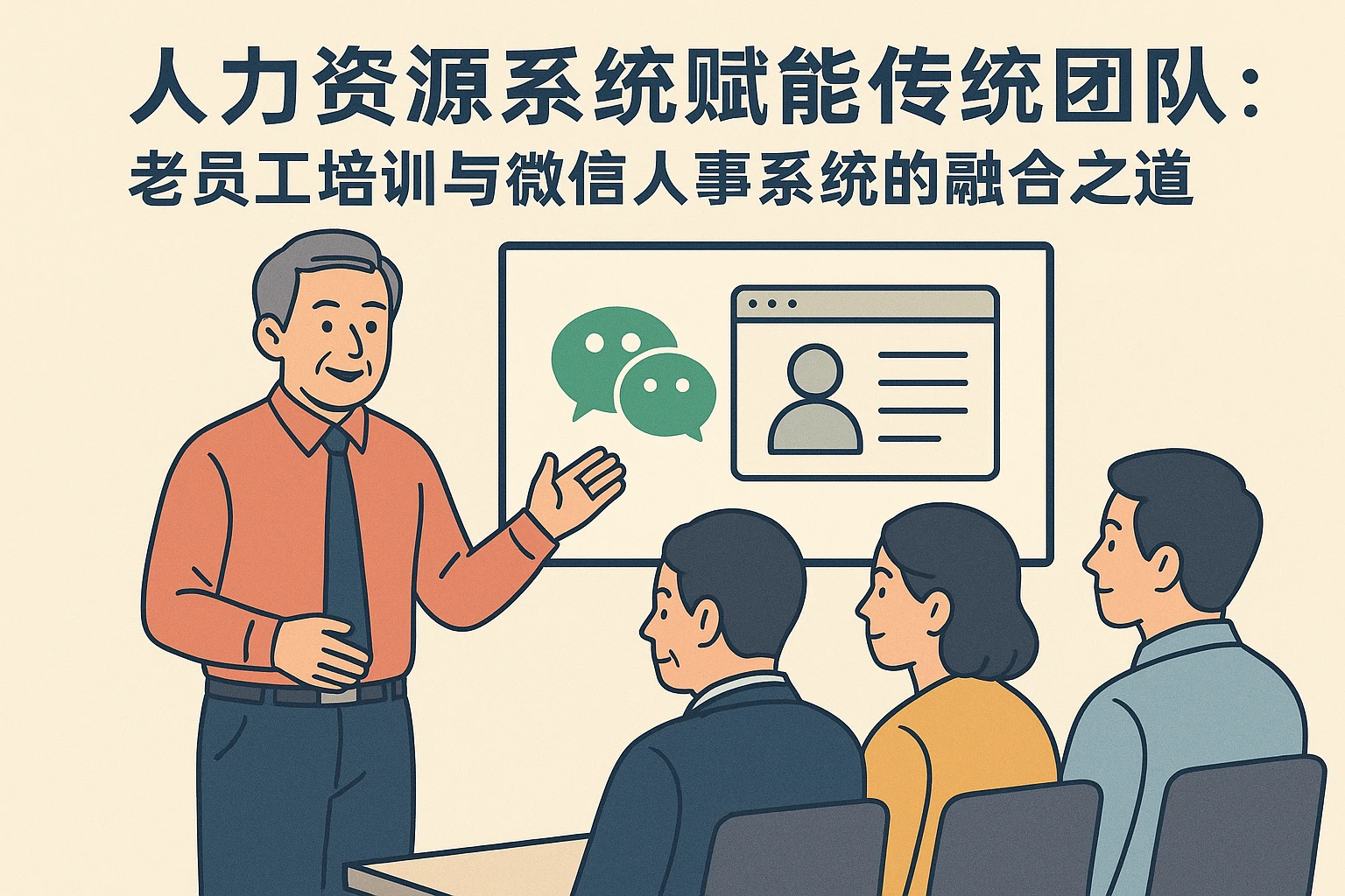 人力资源系统赋能传统团队：老员工培训与微信人事系统的融合之道