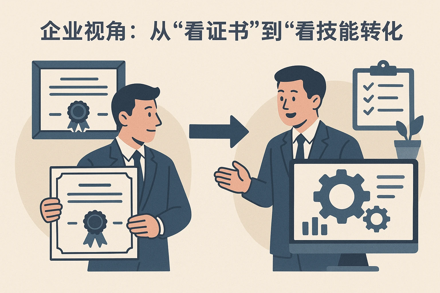 2. 企业视角：从“看证书”到“看技能转化”