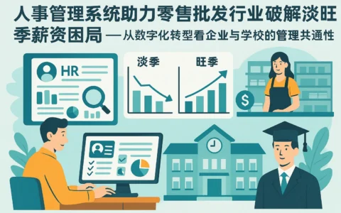 人事管理系统助力零售批发行业破解淡旺季薪资困局——从数字化转型看企业与学校的管理共通性