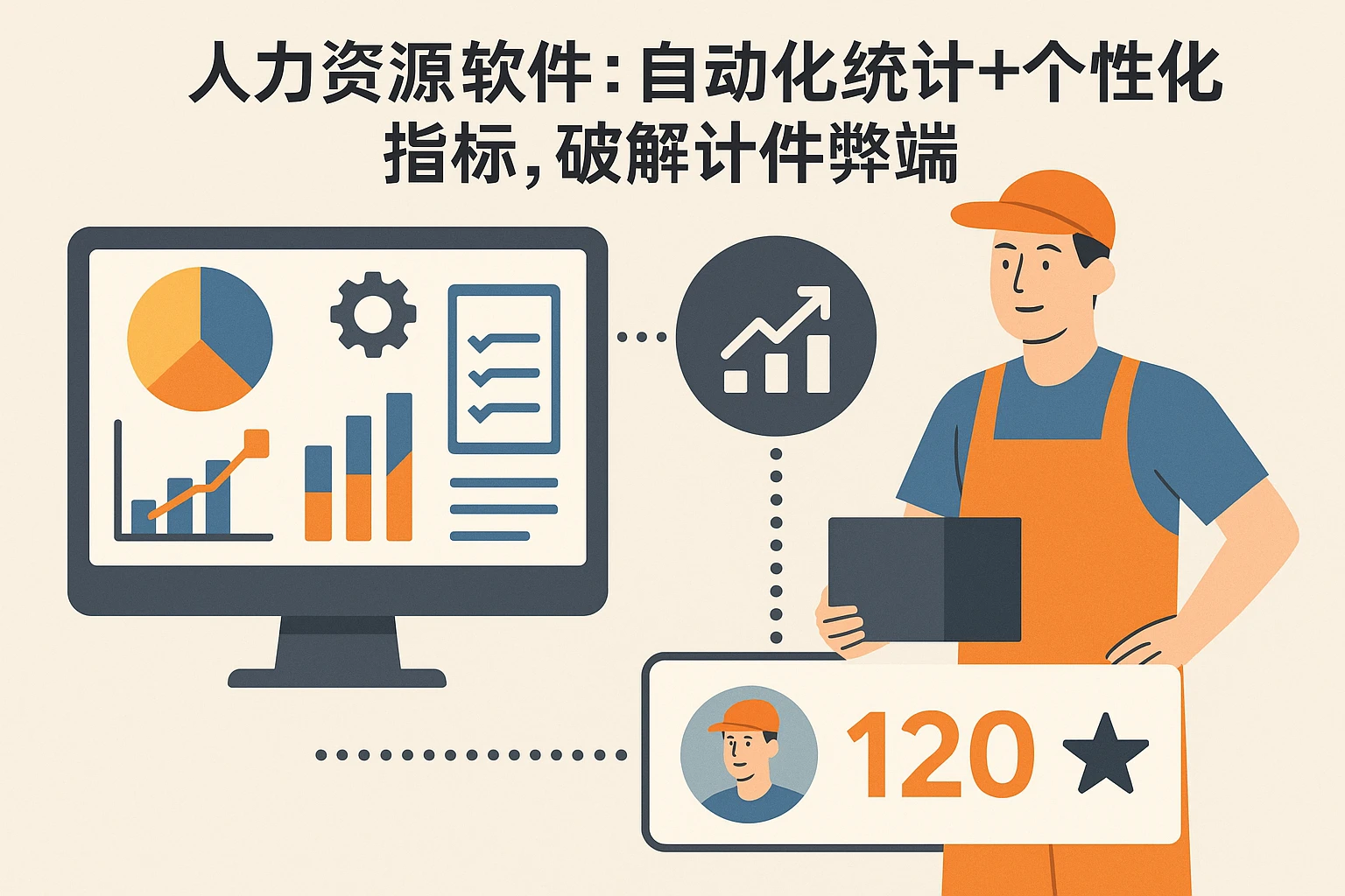 2. 人力资源软件：自动化统计+个性化指标，破解计件弊端
