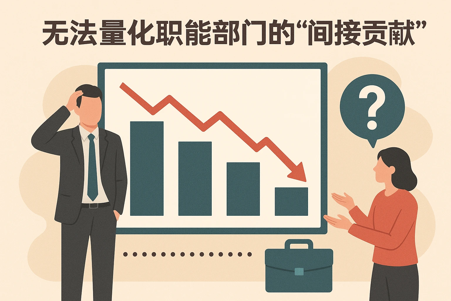 2. 无法量化职能部门的“间接贡献”