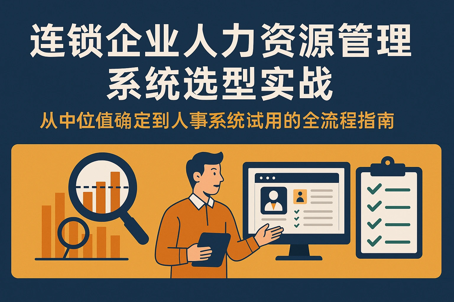 连锁企业人力资源管理系统选型实战：从中位值确定到人事系统试用的全流程指南