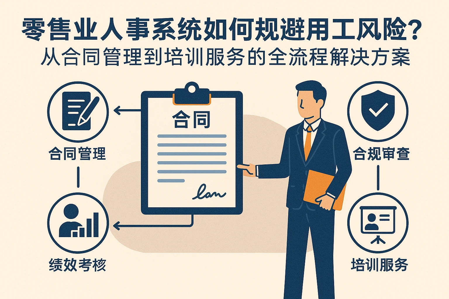 零售业人事系统如何规避用工风险？从合同管理到培训服务的全流程解决方案