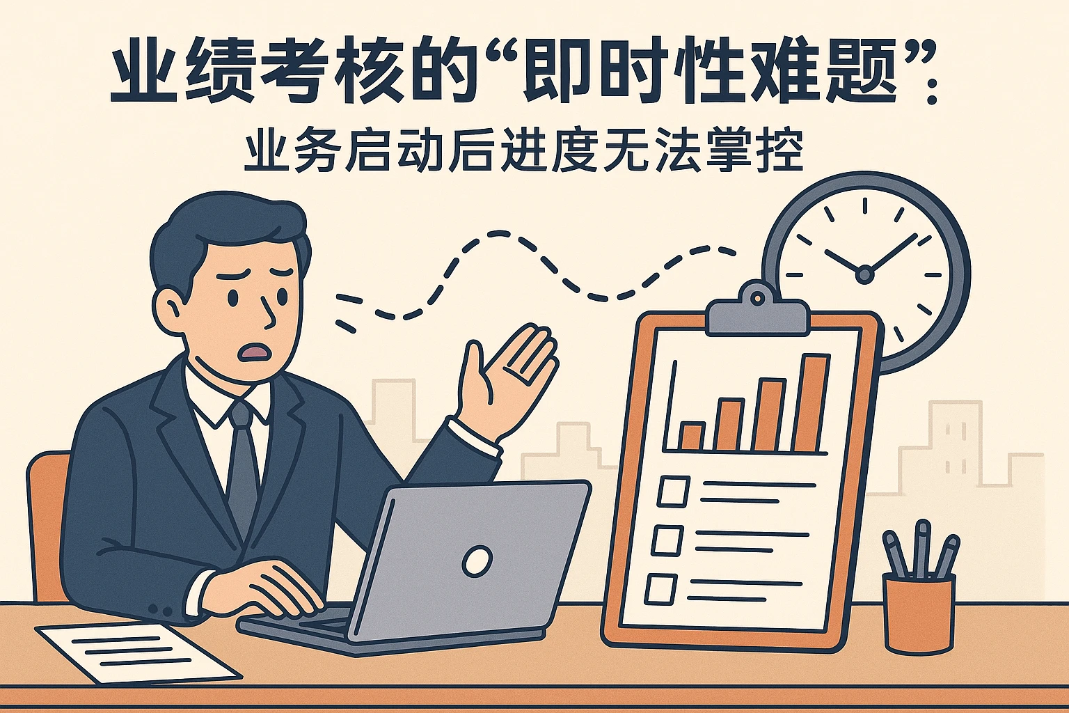 2. 业绩考核的“即时性难题”：业务启动后进度无法掌控