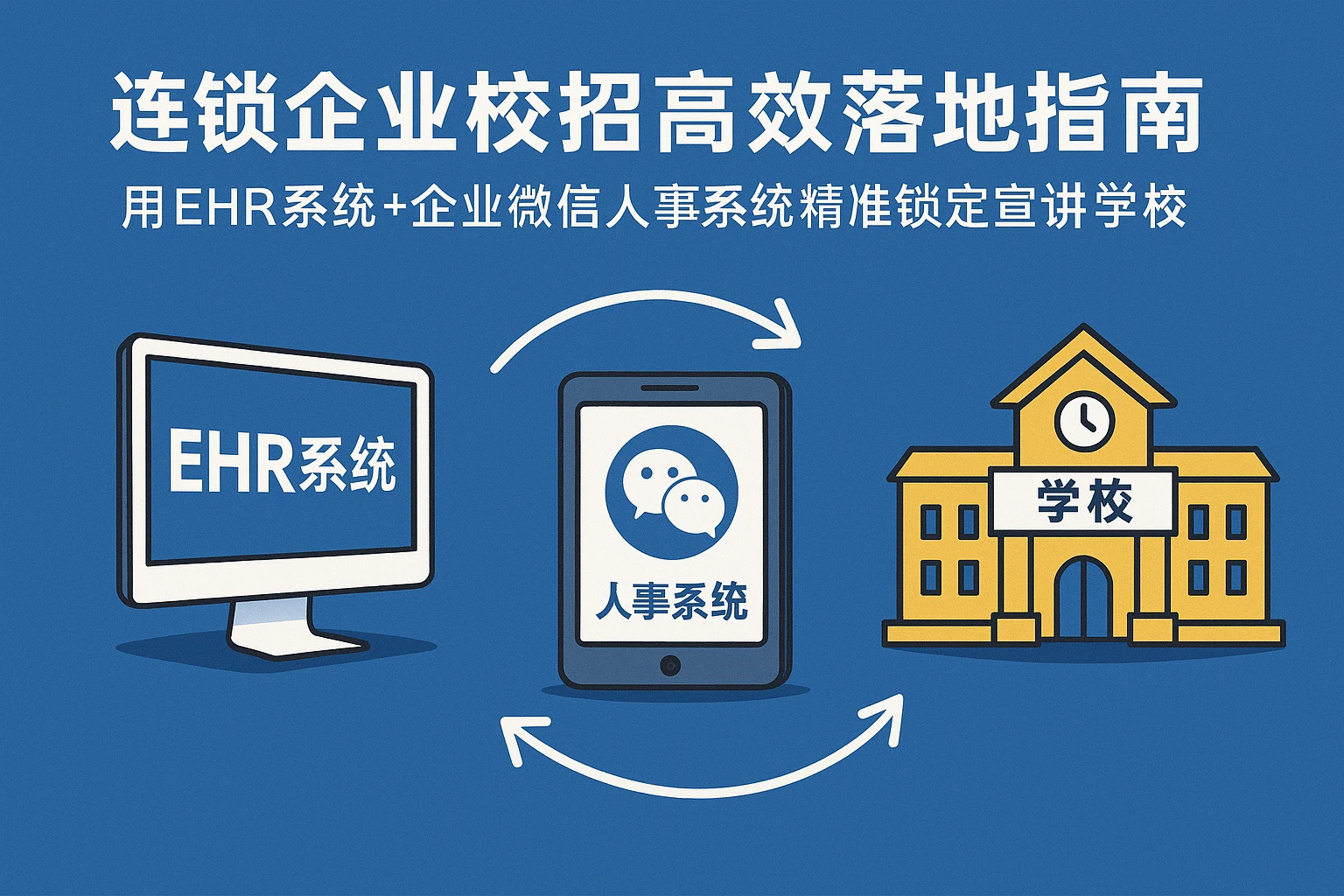 连锁企业校招高效落地指南：用EHR系统+企业微信人事系统精准锁定宣讲学校