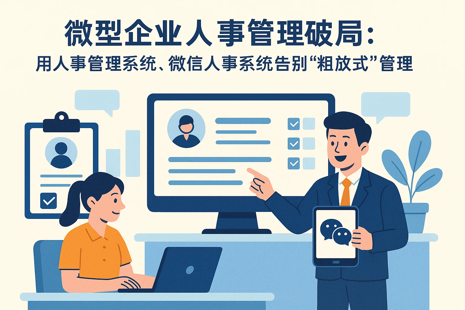 微型企业人事管理破局：用人事管理系统、微信人事系统告别“粗放式”管理