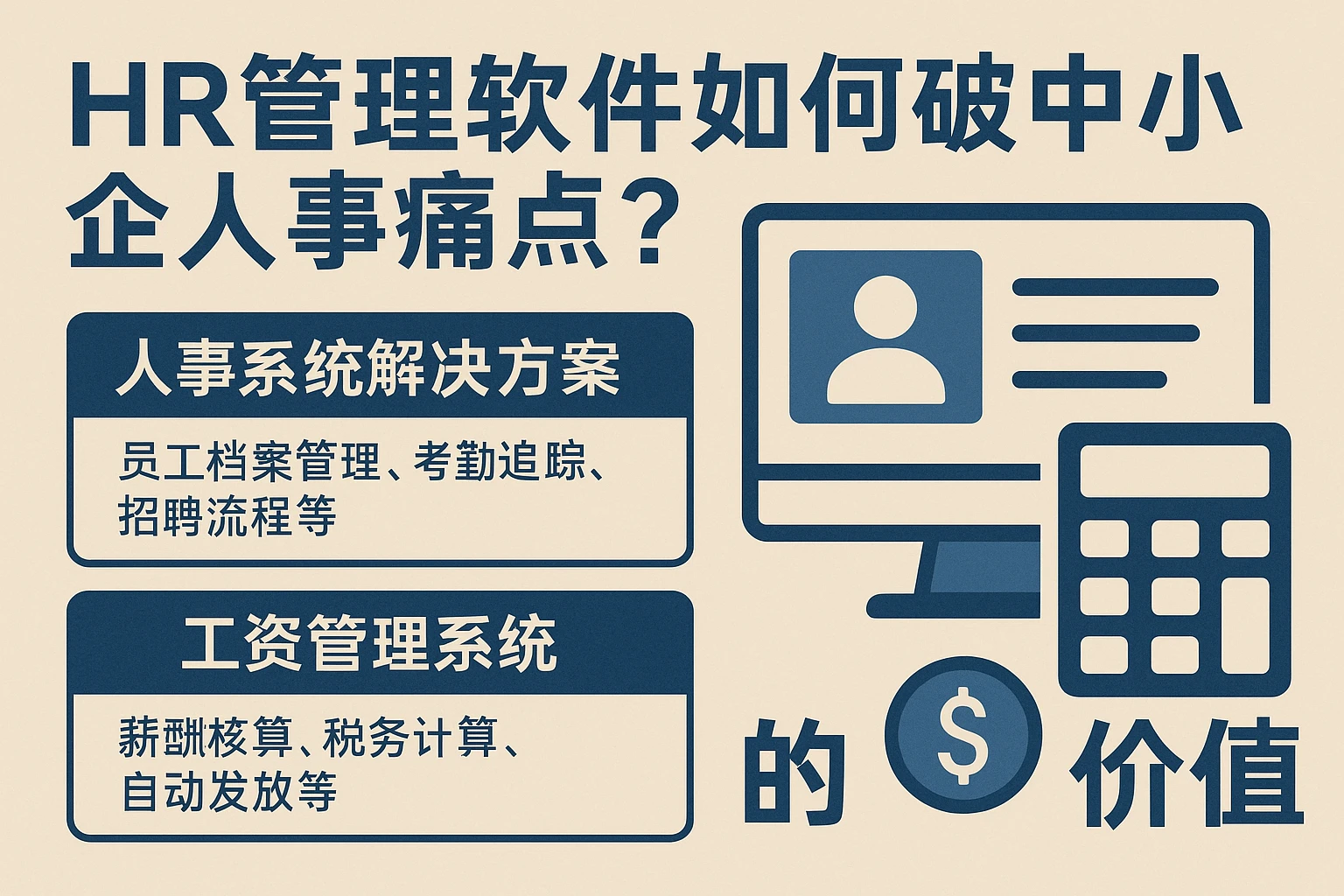 HR管理软件如何破解中小企人事痛点？人事系统解决方案与工资管理系统的实战价值
