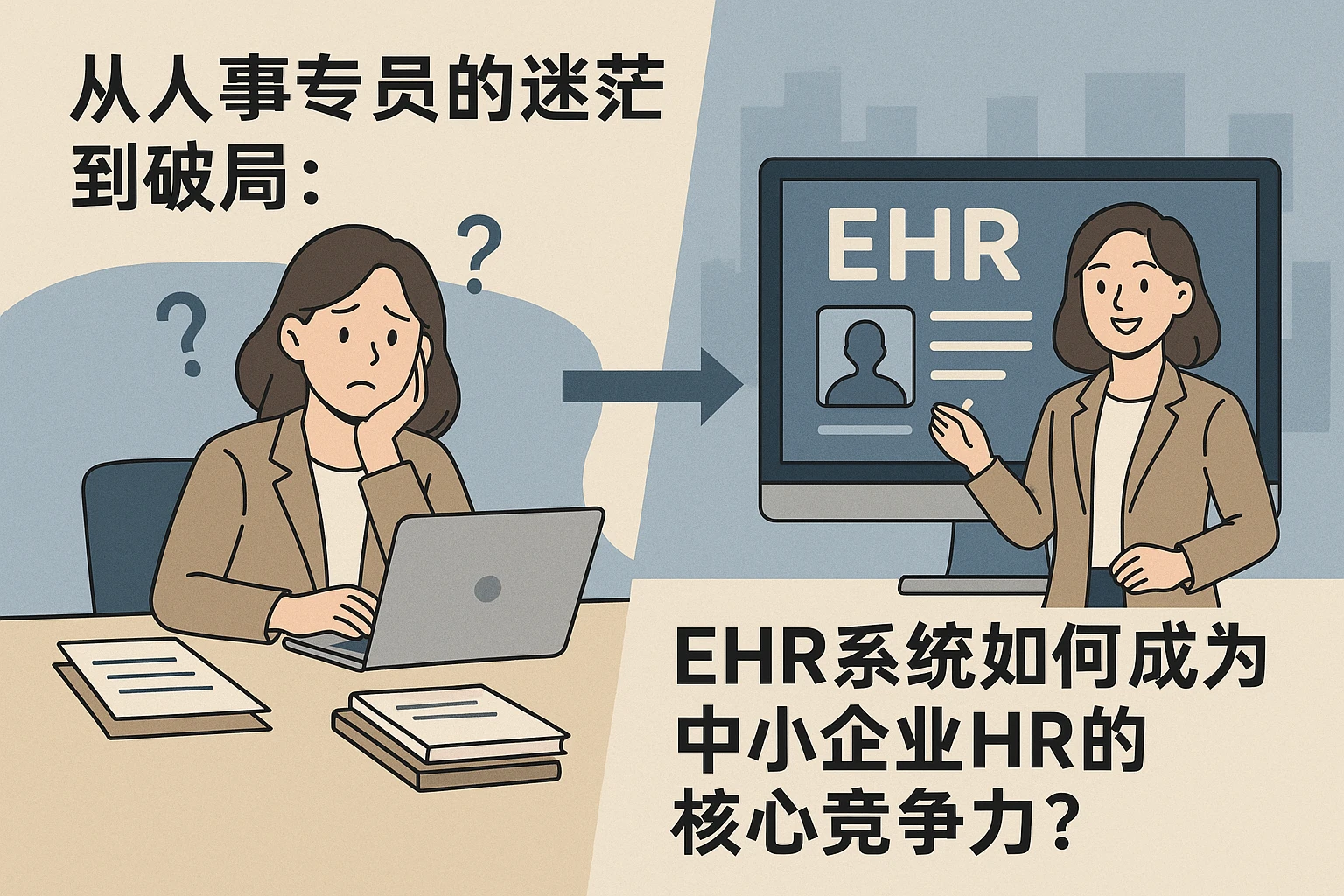 从人事专员的迷茫到破局：EHR系统如何成为中小企业HR的核心竞争力？