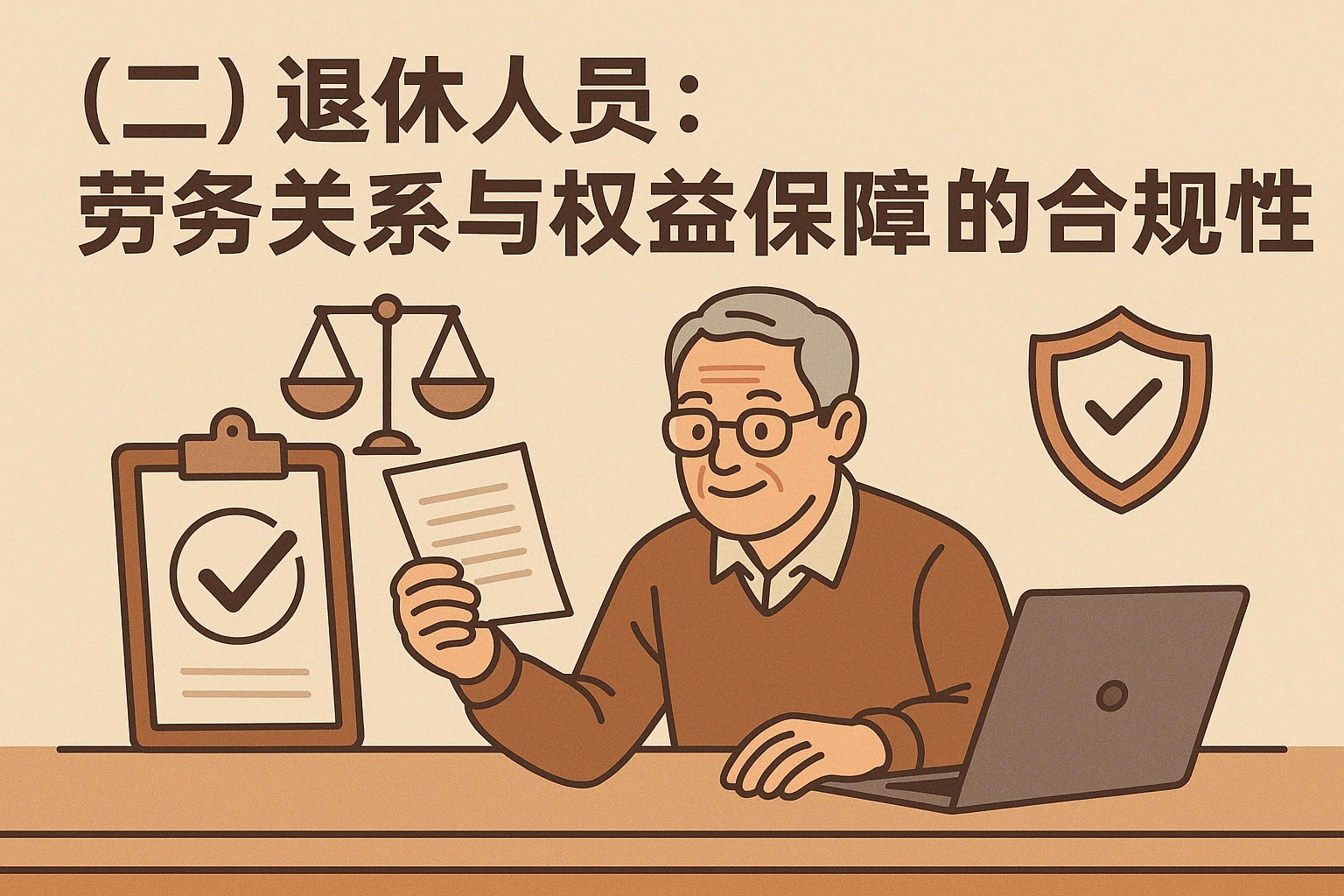 （二）退休人员：劳务关系与权益保障的合规性