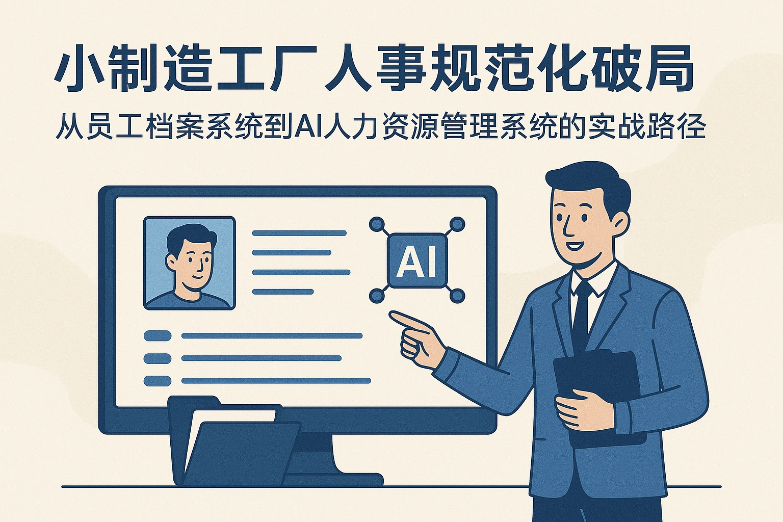 小制造工厂人事规范化破局：从员工档案系统到AI人力资源管理系统的实战路径