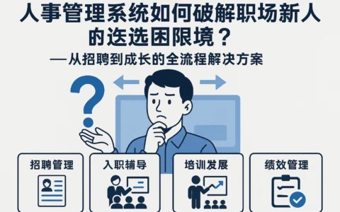 人事管理系统如何破解职场新人的选择困境？——从招聘到成长的全流程解决方案