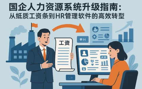 国企人力资源系统升级指南：从纸质工资条到HR管理软件的高效转型