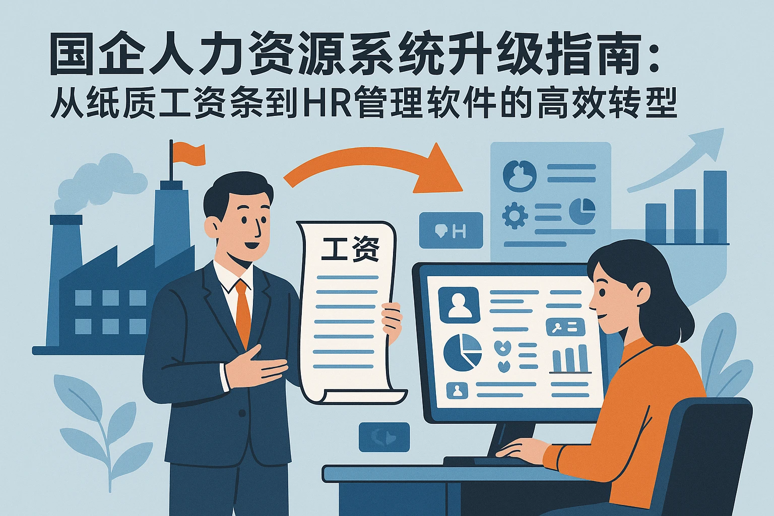国企人力资源系统升级指南：从纸质工资条到HR管理软件的高效转型
