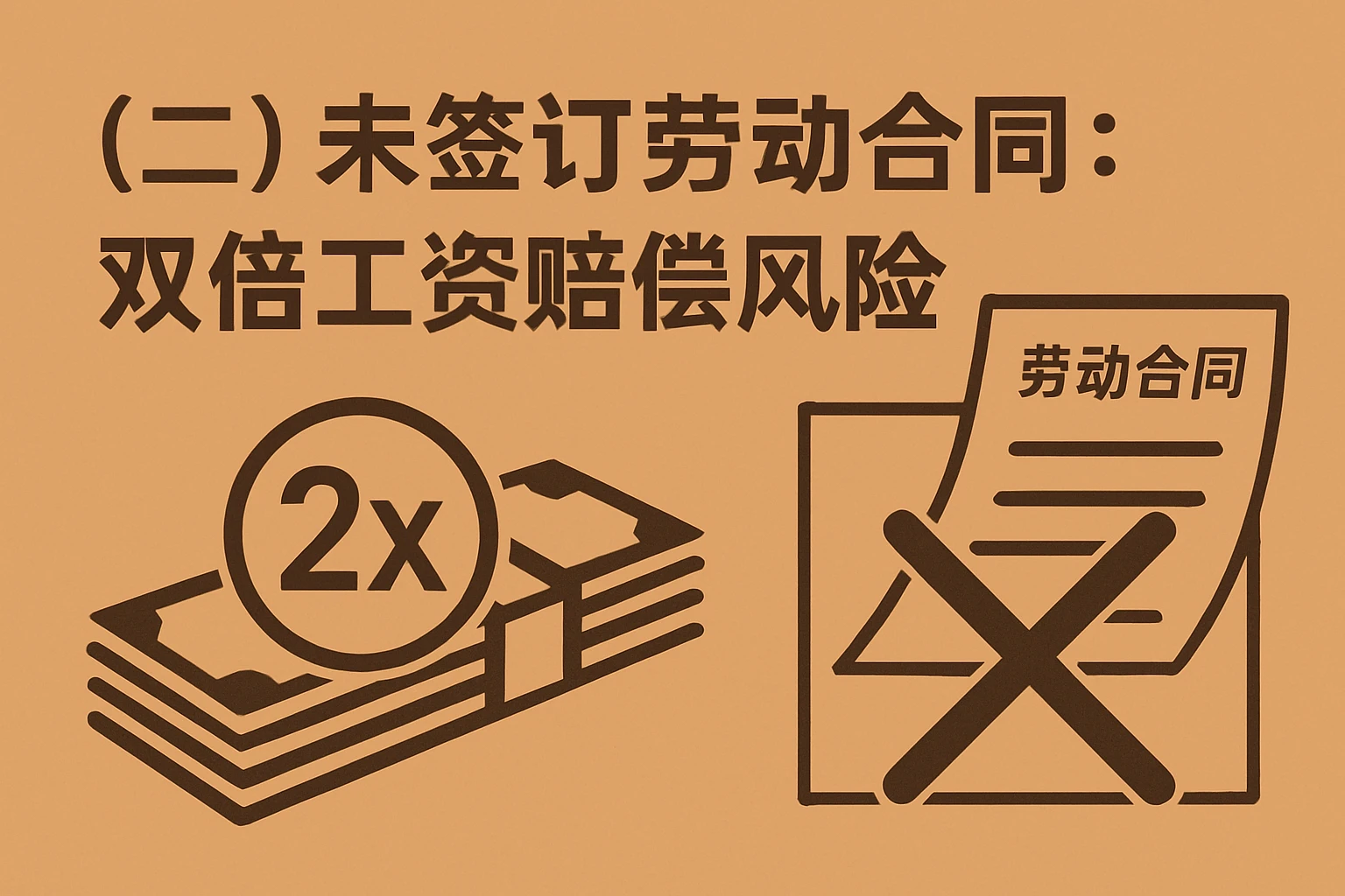 （二）未签订劳动合同：双倍工资赔偿风险