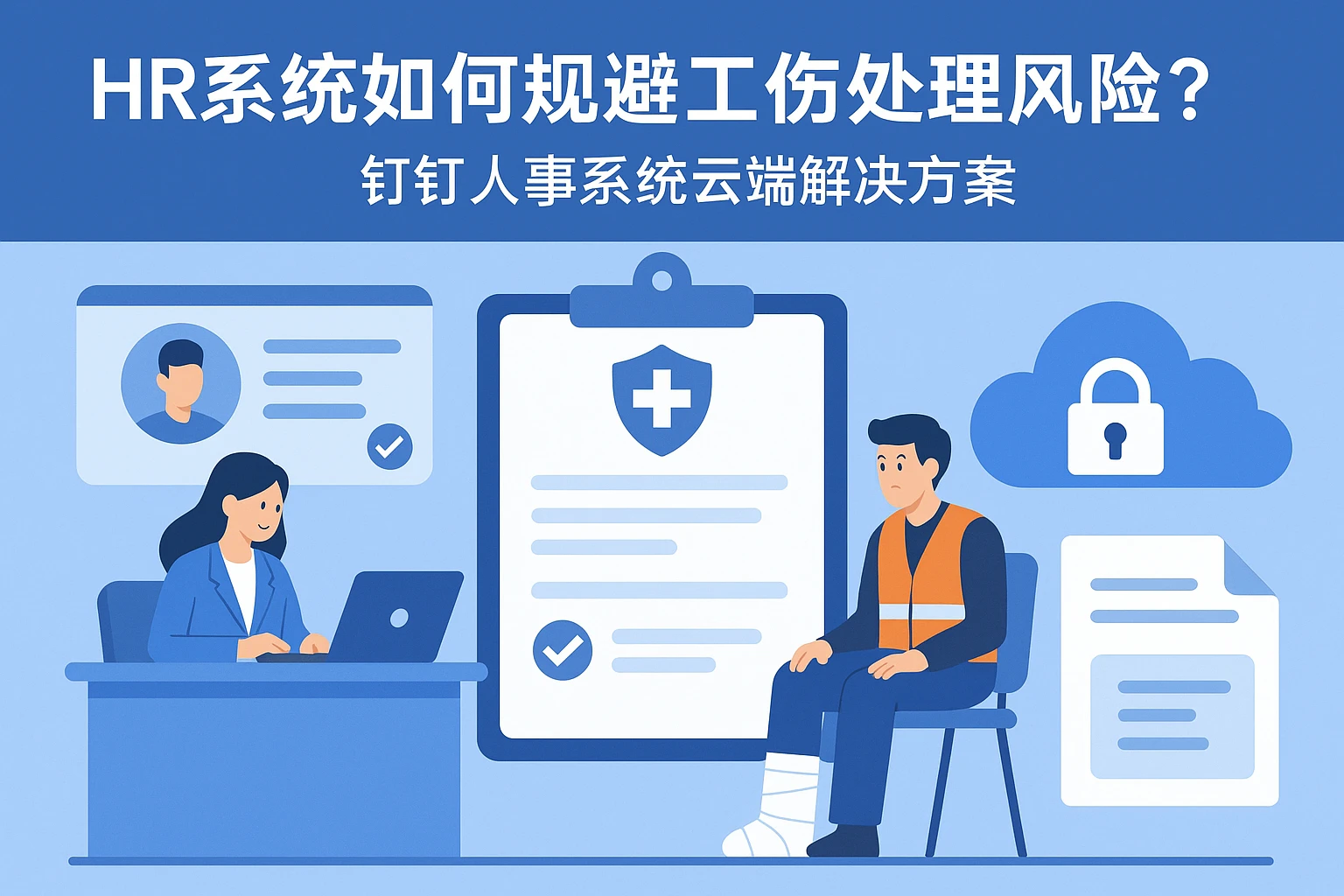 HR系统如何规避工伤处理风险？钉钉人事系统云端版的解决方案