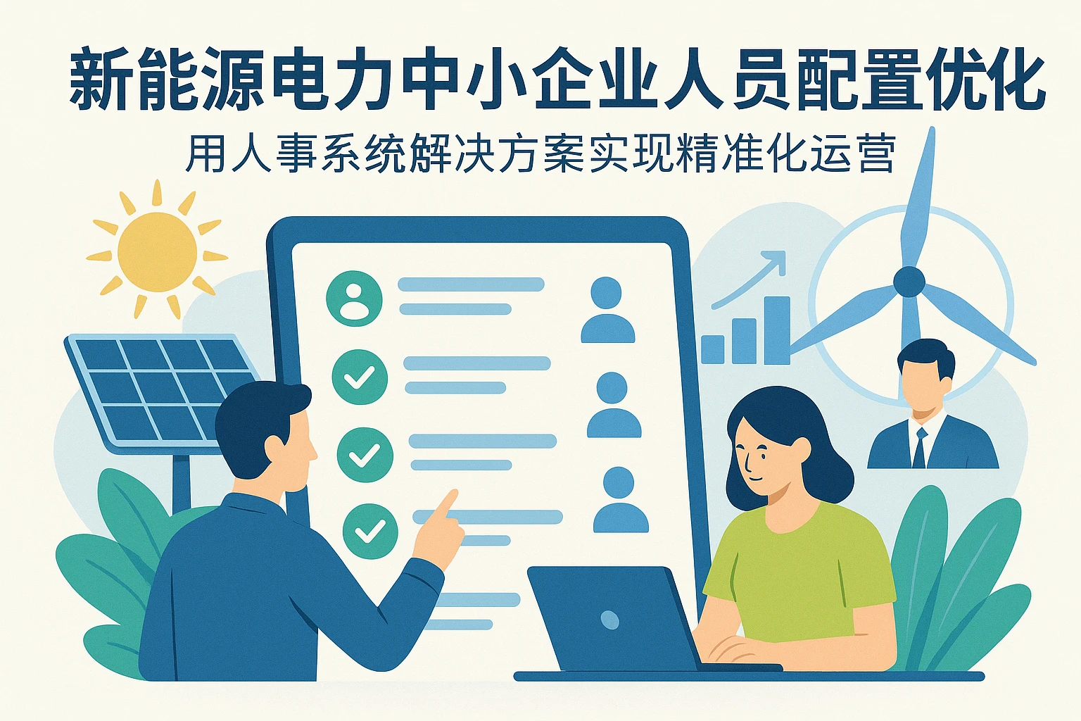 新能源电力中小企业人员配置优化：用人事系统解决方案实现精准化运营