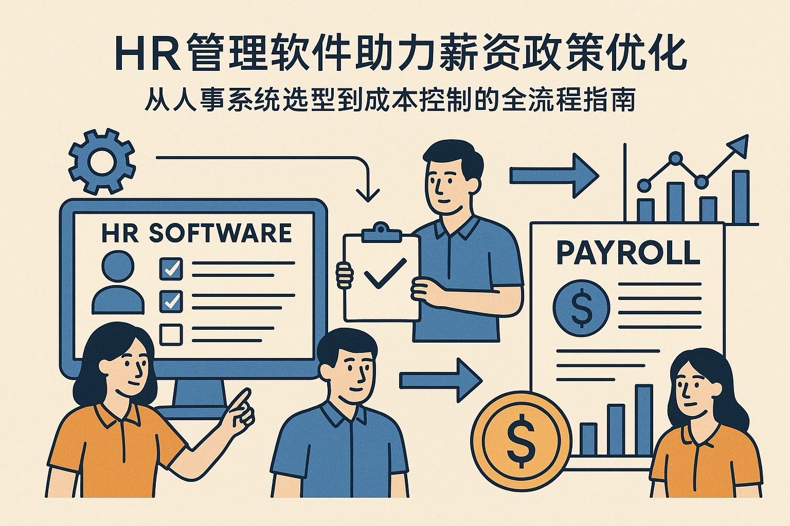 HR管理软件助力薪资政策优化：从人事系统选型到成本控制的全流程指南