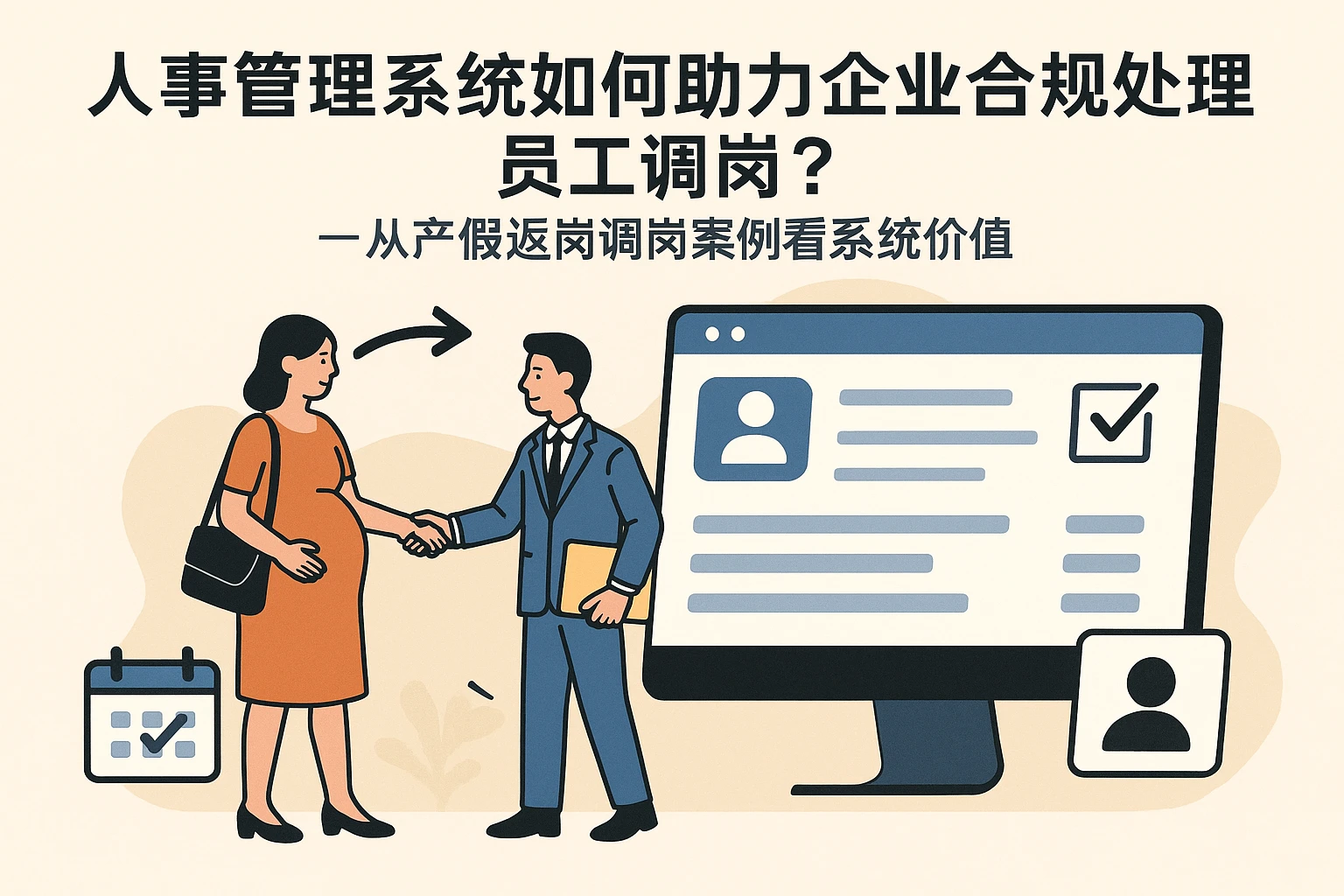 人事管理系统如何助力企业合规处理员工调岗？——从产假返岗调岗案例看系统价值
