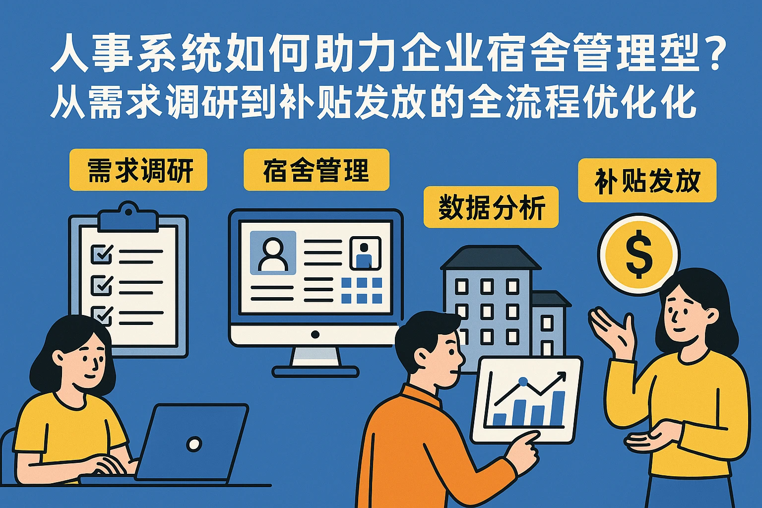 人事系统如何助力企业宿舍管理转型？从需求调研到补贴发放的全流程优化