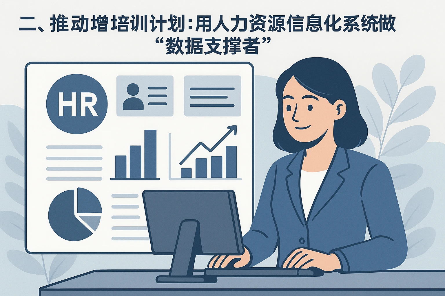 二、推动培训计划：用人力资源信息化系统做“数据支撑者”