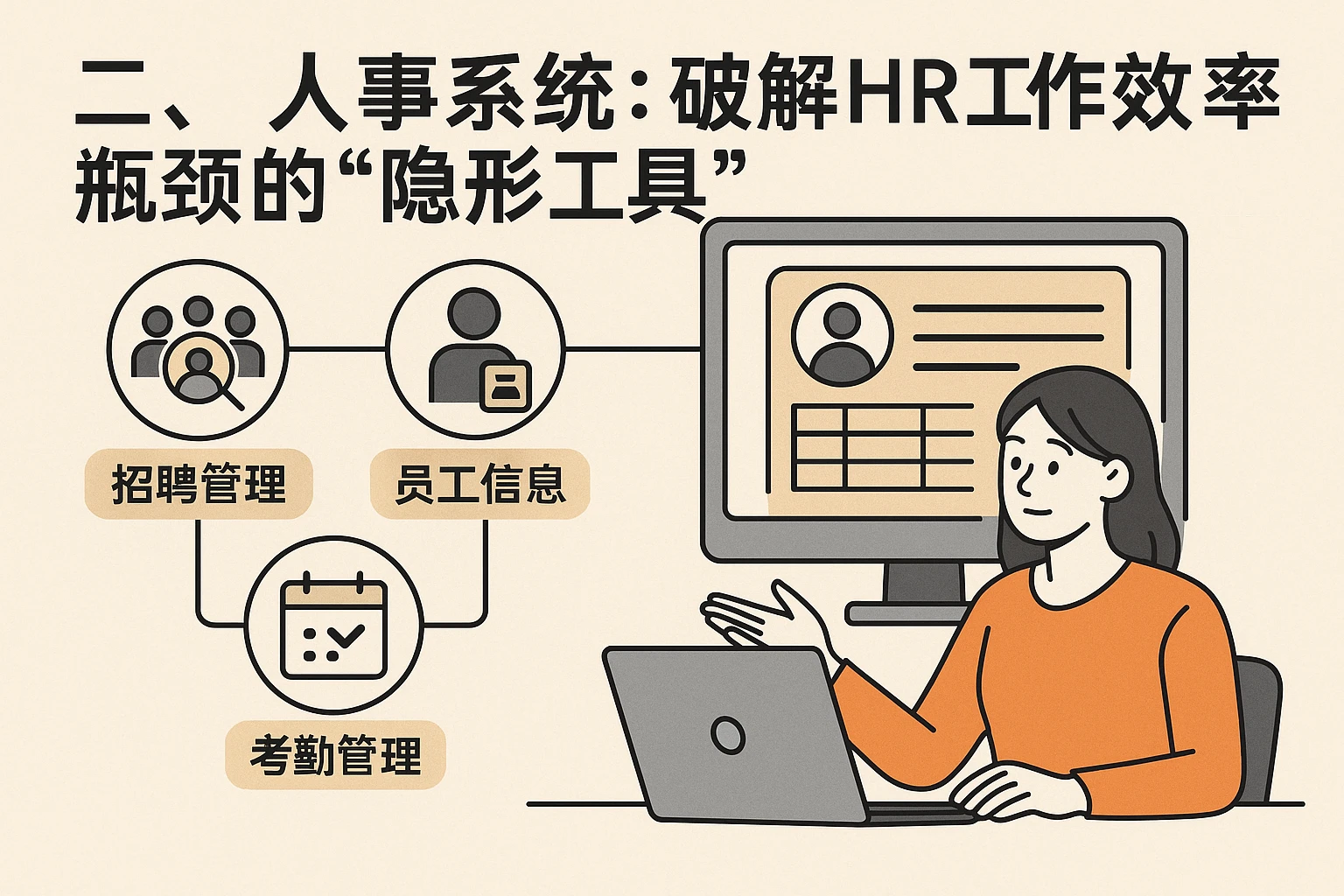 二、人事系统：破解HR工作效率瓶颈的“隐形工具”
