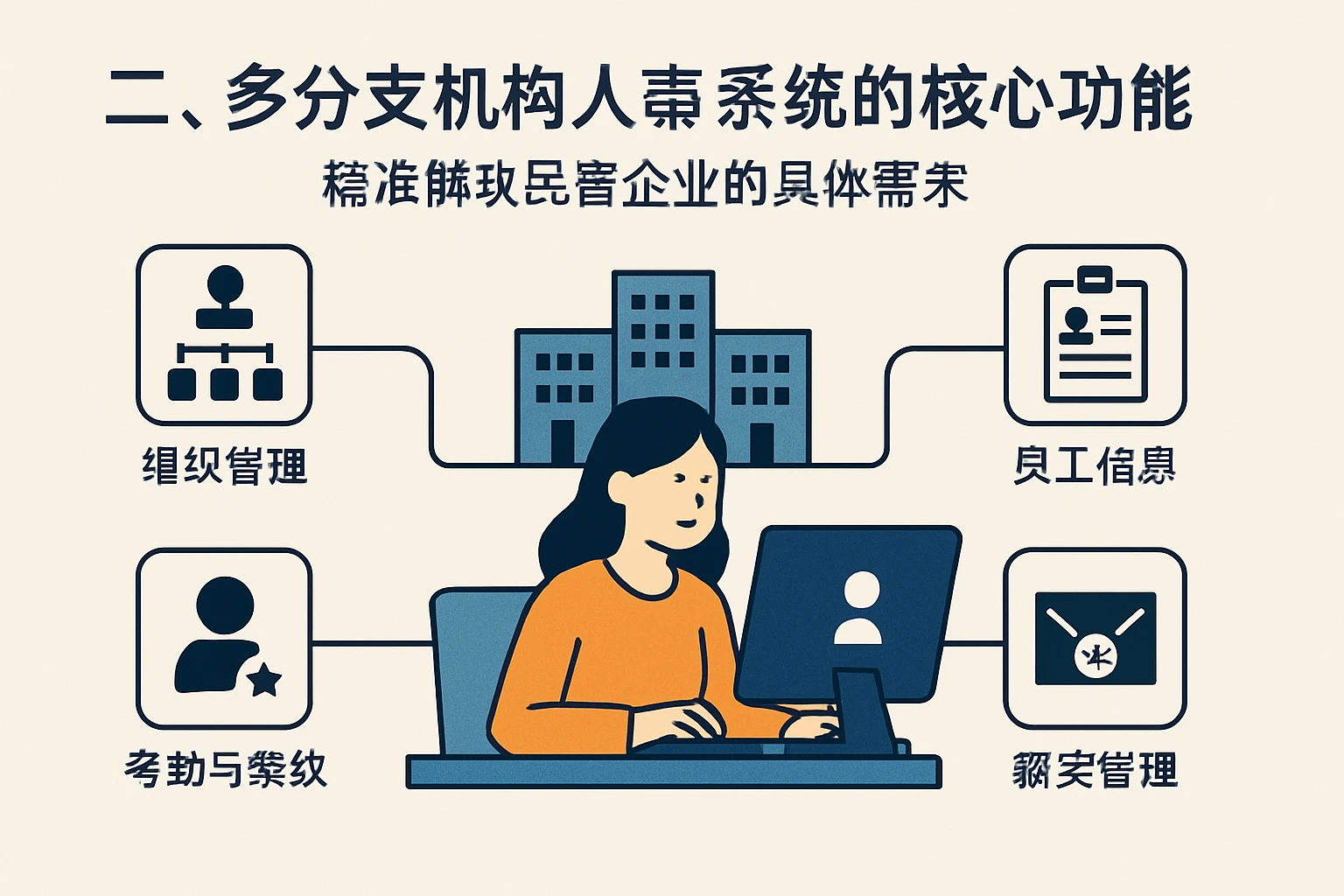 二、多分支机构人事系统的核心功能：精准解决民营企业的具体需求