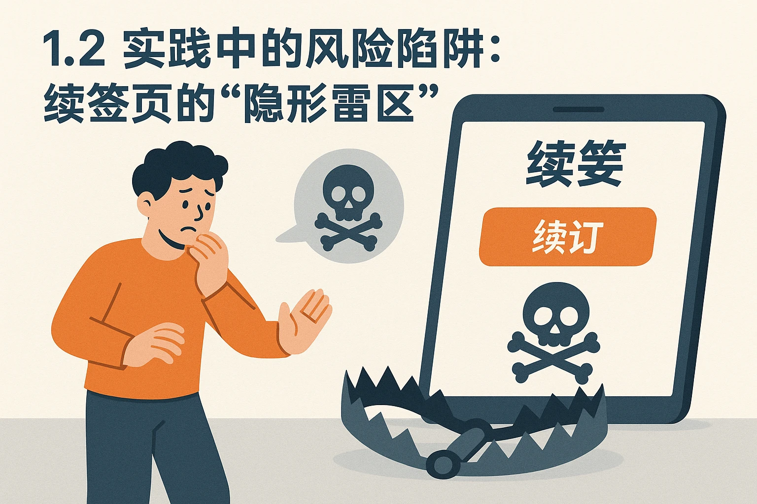 1.2 实践中的风险陷阱：续签页的“隐形雷区”