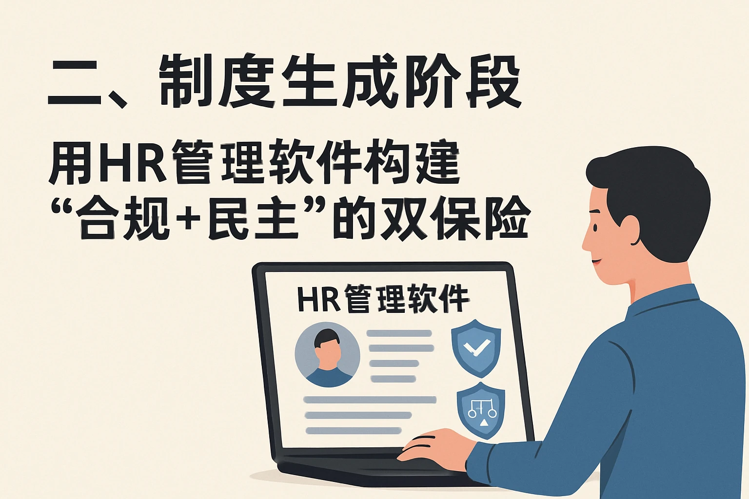 二、制度生成阶段：用HR管理软件构建“合规+民主”的双保险