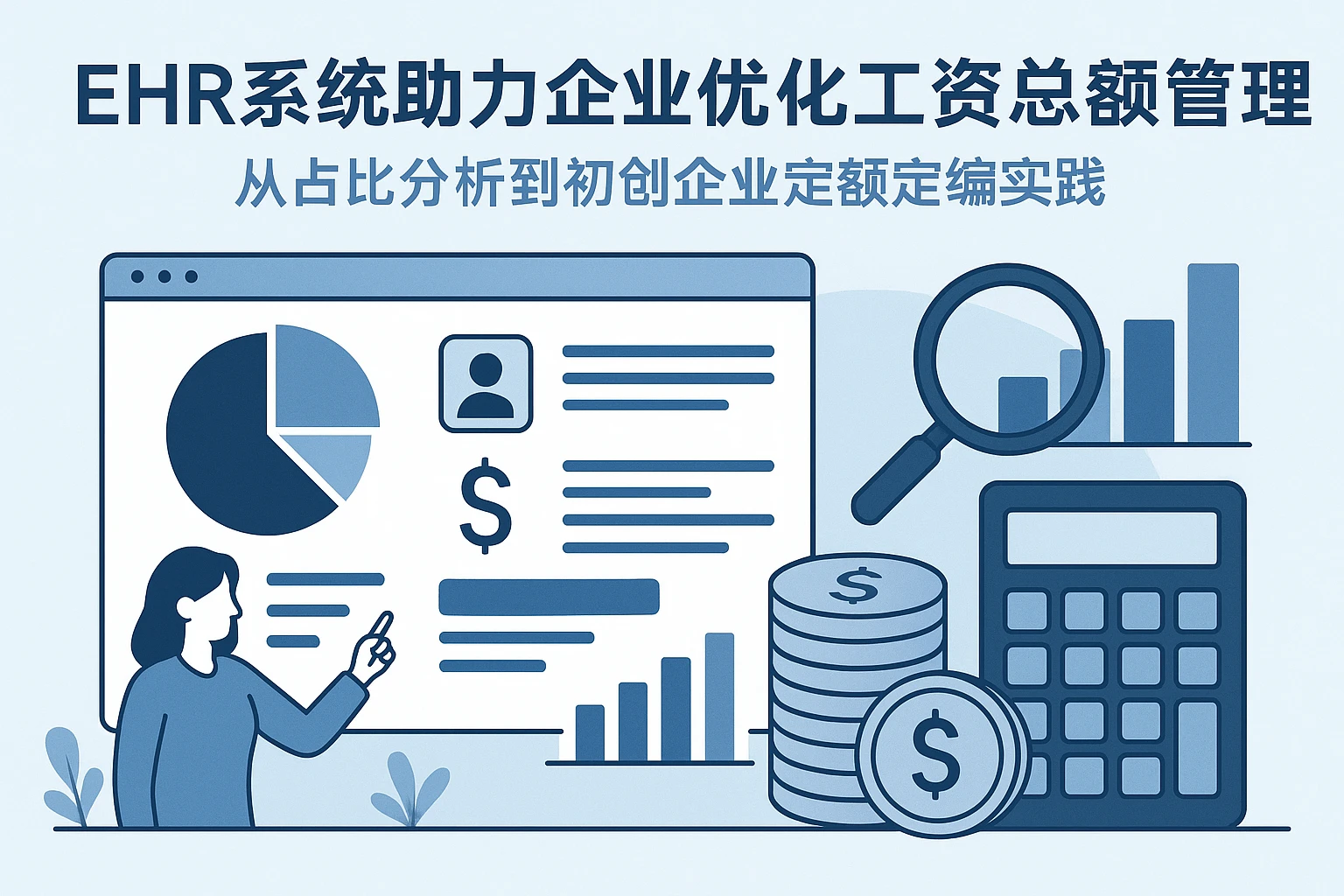 EHR系统助力企业优化工资总额管理：从占比分析到初创企业定额定编实践