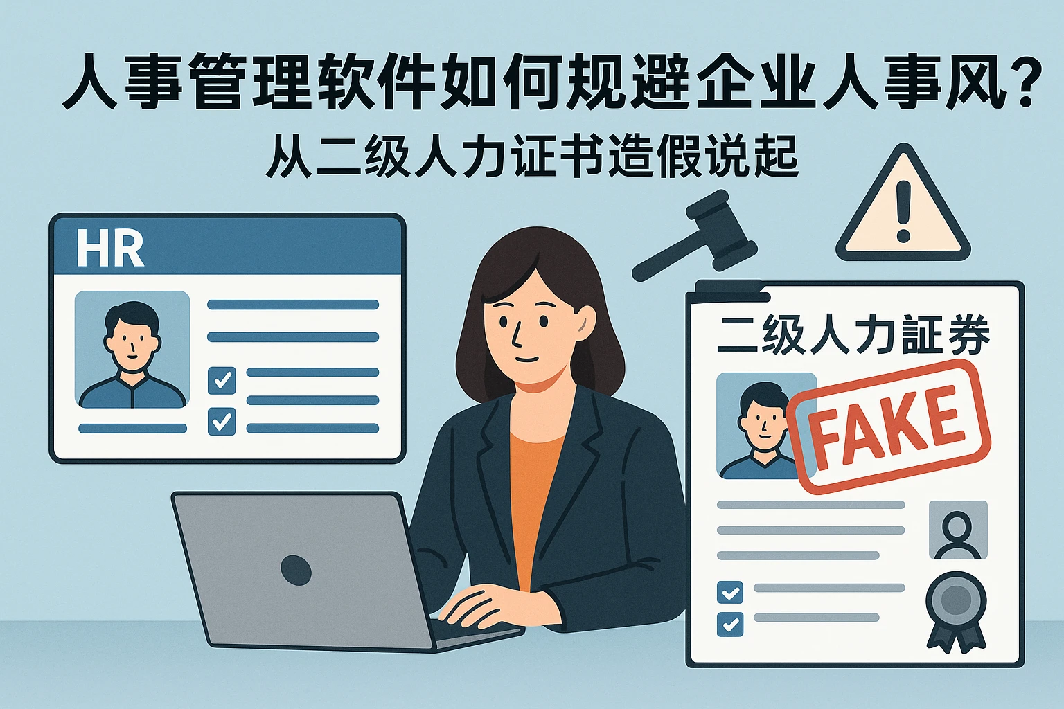 人事管理软件如何规避企业人事风险？从二级人力证书造假说起