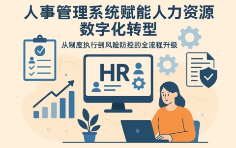 人事管理系统赋能人力资源数字化转型：从制度执行到风险防控的全流程升级