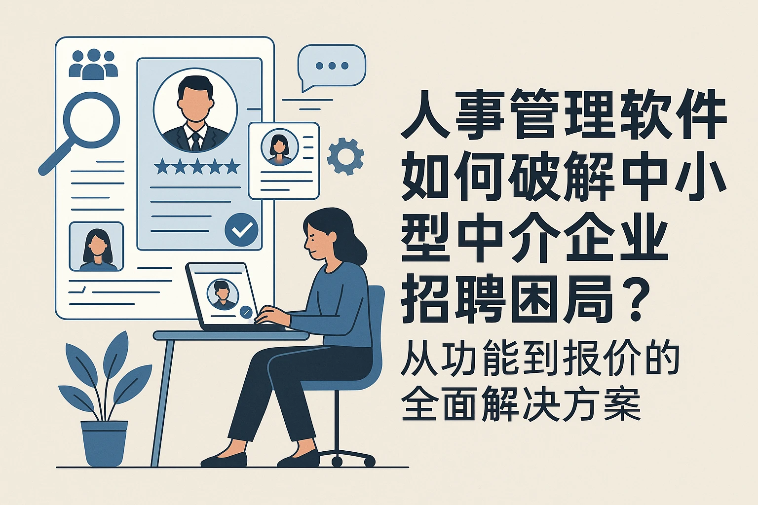 人事管理软件如何破解中小型中介企业招聘困局？从功能到报价的全面解决方案