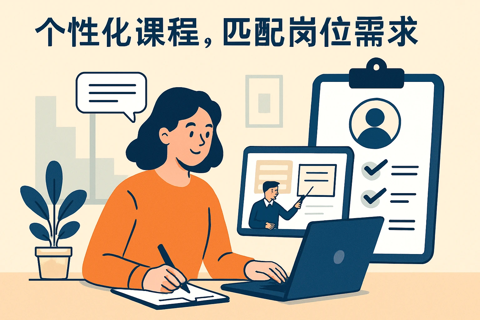 2. 个性化课程，匹配岗位需求