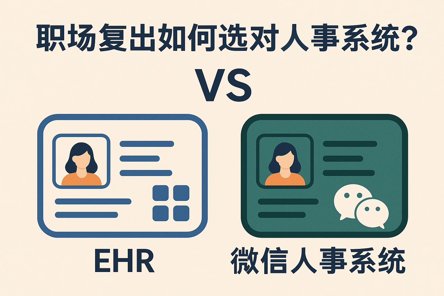 职场复出如何选对人事系统？EHR vs 微信人事系统实用对比
