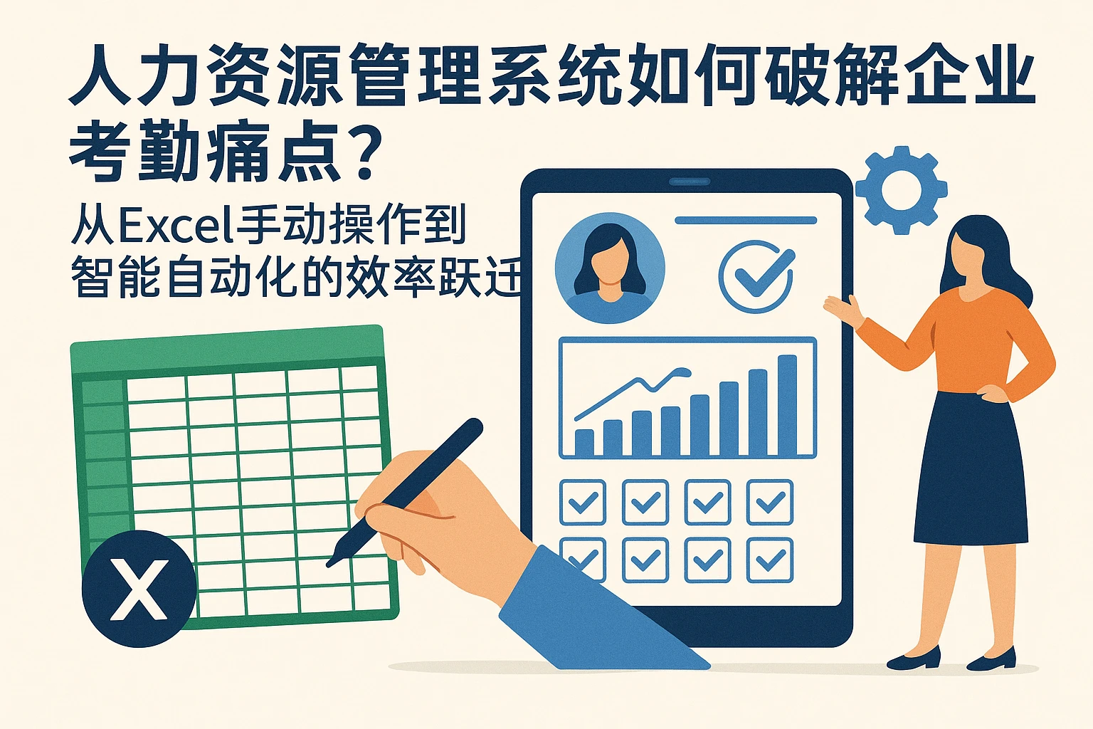 人力资源管理系统如何破解企业考勤痛点？从Excel手动操作到智能自动化的效率跃迁